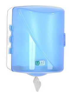 LACOT GENERAL TRADING LLC Center Pull Maxi Roll Tissue Dispenser with Key Lockable for Security - Blue  - Image 1