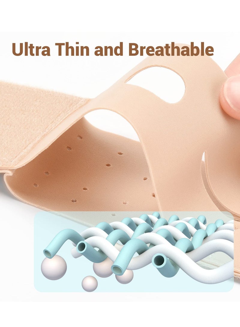 Excefore Wrist Brace for Carpal Tunnel,  Ultra Slim Wrist Compression Strap, Adjustable Wrist Brace for Daily Wear, Fitness Daily Carpal Wrist Pain Relief Injury Prevention, 2 Pack - Image 5