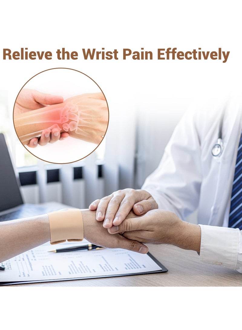 Excefore Wrist Brace for Carpal Tunnel,  Ultra Slim Wrist Compression Strap, Adjustable Wrist Brace for Daily Wear, Fitness Daily Carpal Wrist Pain Relief Injury Prevention, 2 Pack - Image 2