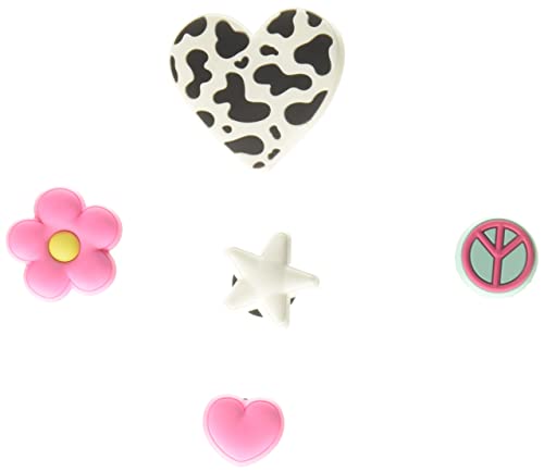 Crocs Girls and Teens Cute Collection Multi Packs Charms for Kids’ Shoes – Medium Width – Single Size Girly Icon 5-Pack One Size Medium - Image 5