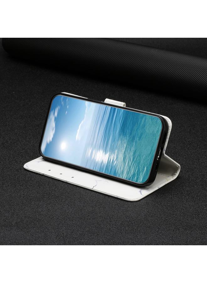 S-TOP Case For Honor X7C 4G / 200 Smart Colored Drawing Marble Pattern Leather Phone Case - Image 5