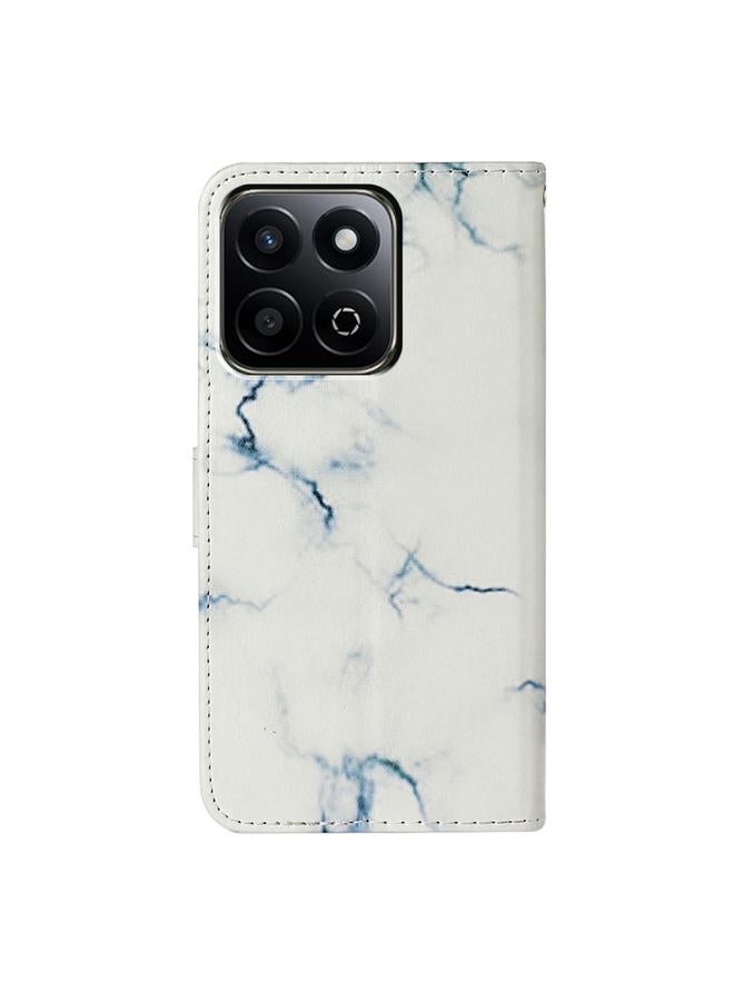 S-TOP Case For Honor X7C 4G / 200 Smart Colored Drawing Marble Pattern Leather Phone Case - Image 3