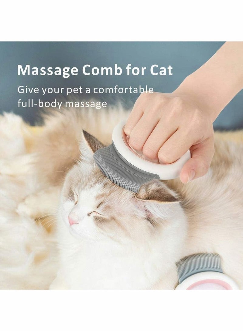 KASTWAVE Pet Comb For Dogs Pet Cat, Hair Removal Comb, Cat Grooming Brush and Dog Grooming Brush, Pet Comb For Relaxing Massage, Dog Hair Shedding Hair Tool Brush Products For Animals (Pink) - Image 3