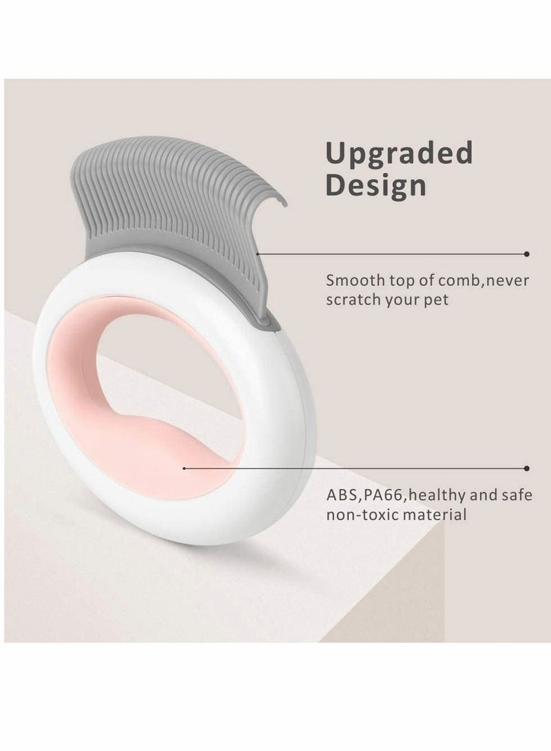 KASTWAVE Pet Comb For Dogs Pet Cat, Hair Removal Comb, Cat Grooming Brush and Dog Grooming Brush, Pet Comb For Relaxing Massage, Dog Hair Shedding Hair Tool Brush Products For Animals (Pink) - Image 5