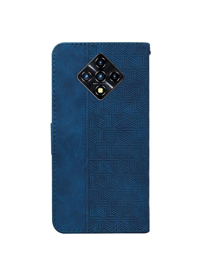 Zaboon Case For Infinix Zero 8 X687 Geometric Embossed Leather Phone Case - Image 3
