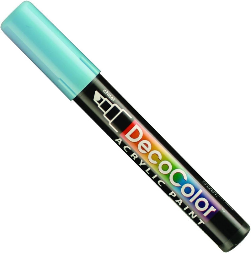 Uchida Marvy Deco Color Chisel Tip Acrylic Paint Marker - Light Blue