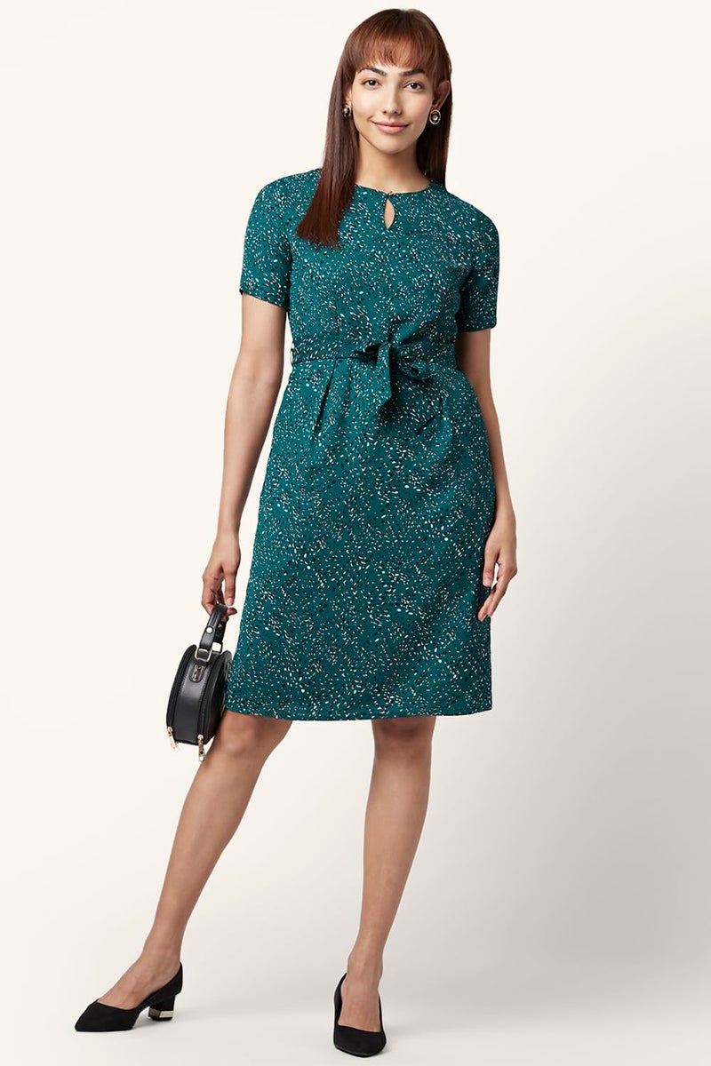 Annabelle Women's Annabelle Green Dress Regular Fit,Green,L - Image 2