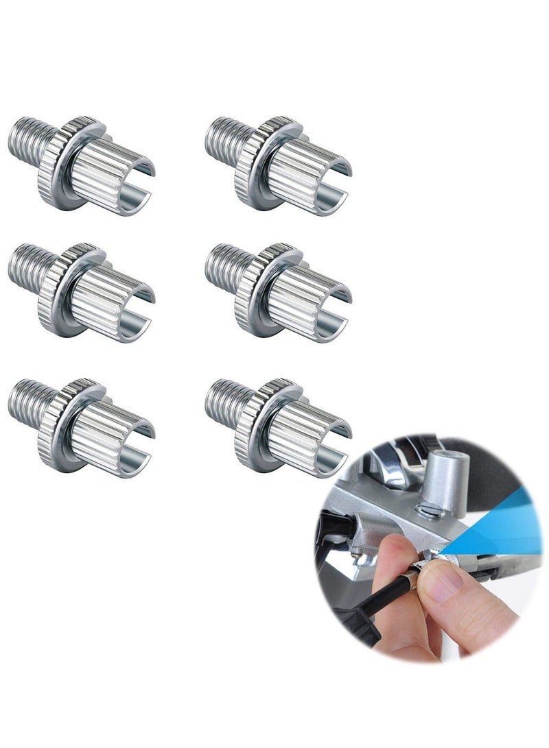 Y&D 36 Pcs Brake Cable Adjuster Screw Compatible with ATV Motorcycle 8 mm Nut Bolts for Car Vehicle Bike (Silver)  - Image 1