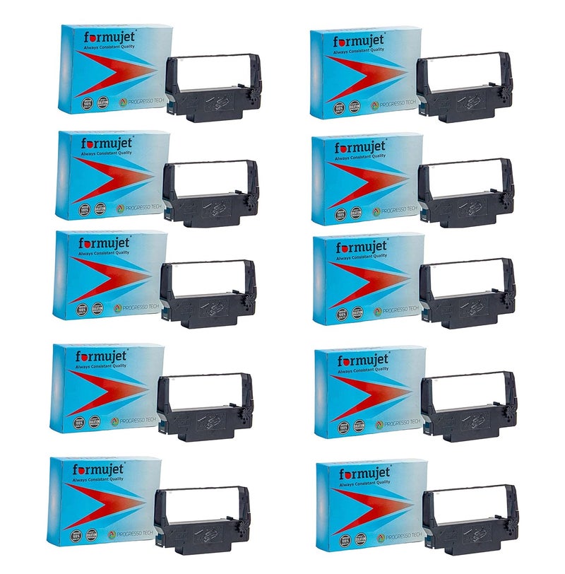 Formujet Ep ERC 38 Purple Cartridge Ribbon Compatible for Epson TM-300,TM U210D,TM U220D TM-U220 TM-U220-B Pack of 10 pcs - Image 1