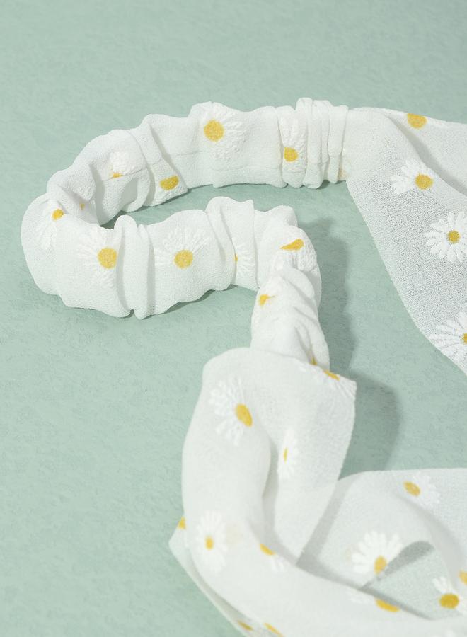 Take Two Set of 3 - Floral Printed Triangle Headscarf - Image 5