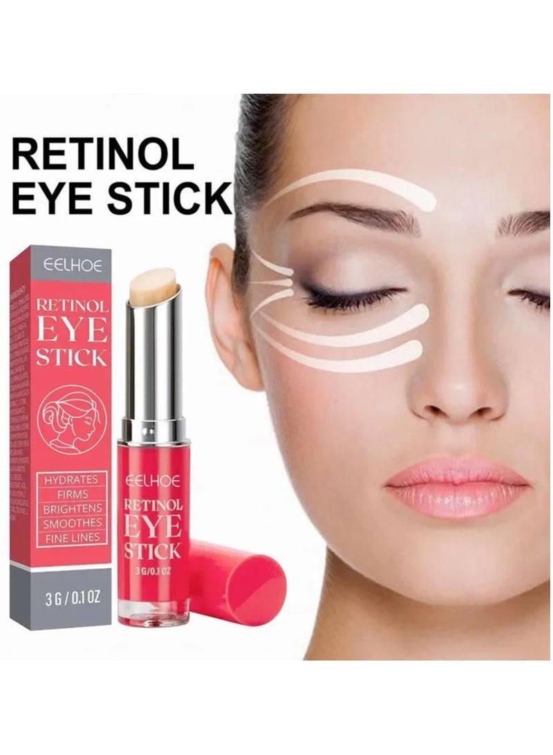 EELHOE Retinol Eye Stick - With Collagen And Hyaluronic Acid For Dark Circle Puffiness Eye Bags And Fine Lines Retinol Eye Cream Eye Brightener Stick Under Eye Cream For Anti Aging Improve Eye Skin - Image 2