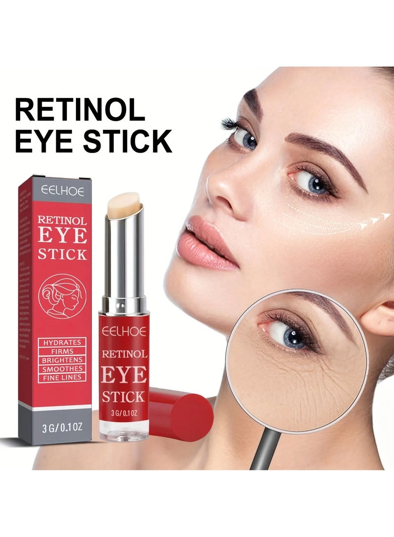 EELHOE Retinol Eye Stick - With Collagen And Hyaluronic Acid For Dark Circle Puffiness Eye Bags And Fine Lines Retinol Eye Cream Eye Brightener Stick Under Eye Cream For Anti Aging Improve Eye Skin - Image 4