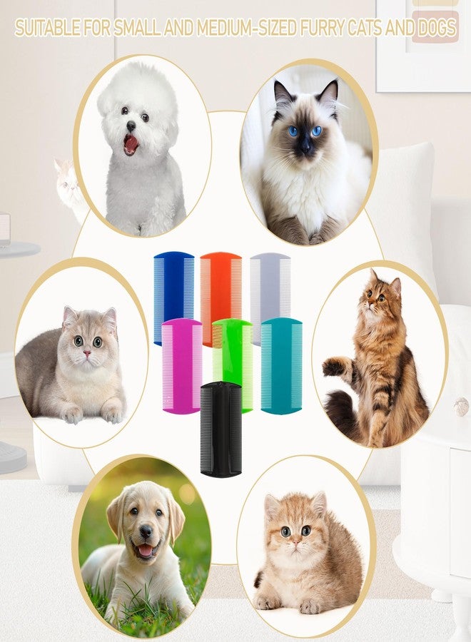 MOSIOBERDAVIAN 140 Pcs Flea and Tick Grooming Tool Bulk- Double Sided Comb for Cats Dogs Lice and Tick Comb for Small Pets, Kittens and Puppies (7 Colors) - Image 5