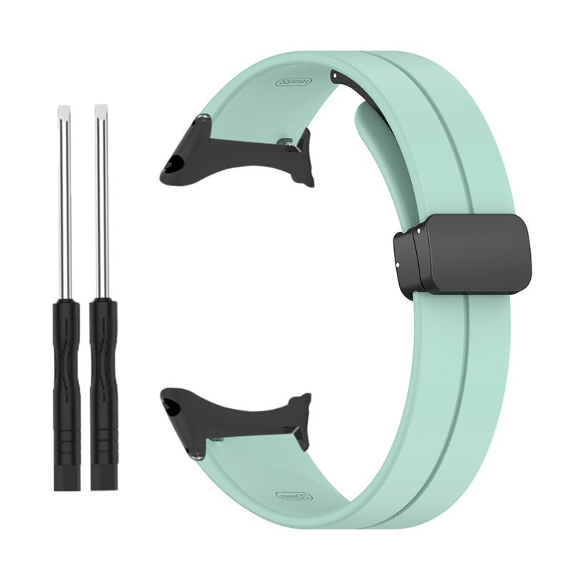 Smartwatch: Mint Green Adjustable Strap - Durable High-Quality Watch Band With Comfortable Fit, Vibrant Color For Personalized Stylish Daily Use - Image 1