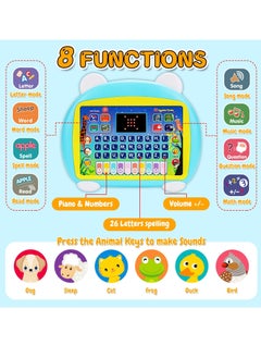 Generic 1 to 3 Year Old Girl Boy Gifts-Toddlers Learning Toys for 2 to 5 Year Old Girls Boys Birthday Presents Gift for Kids Boy Age 1 to 4 Year Old Toddler Tablet Interactive Educational Toy Laptop for Kid G  - Image 2