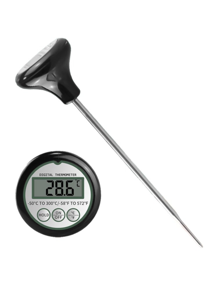 Xkimos Digital Thermometer Kitchen Thermometer Coffee Thermometer - For Coffee and Milk, Black - Image 1
