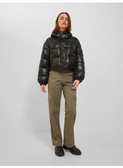 JJXX Hooded Black Women's Coat 12236544  - Image 2