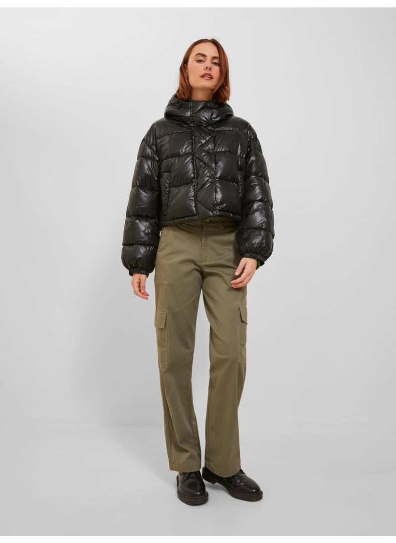 JJXX Hooded Black Women's Coat 12236544  - Image 2