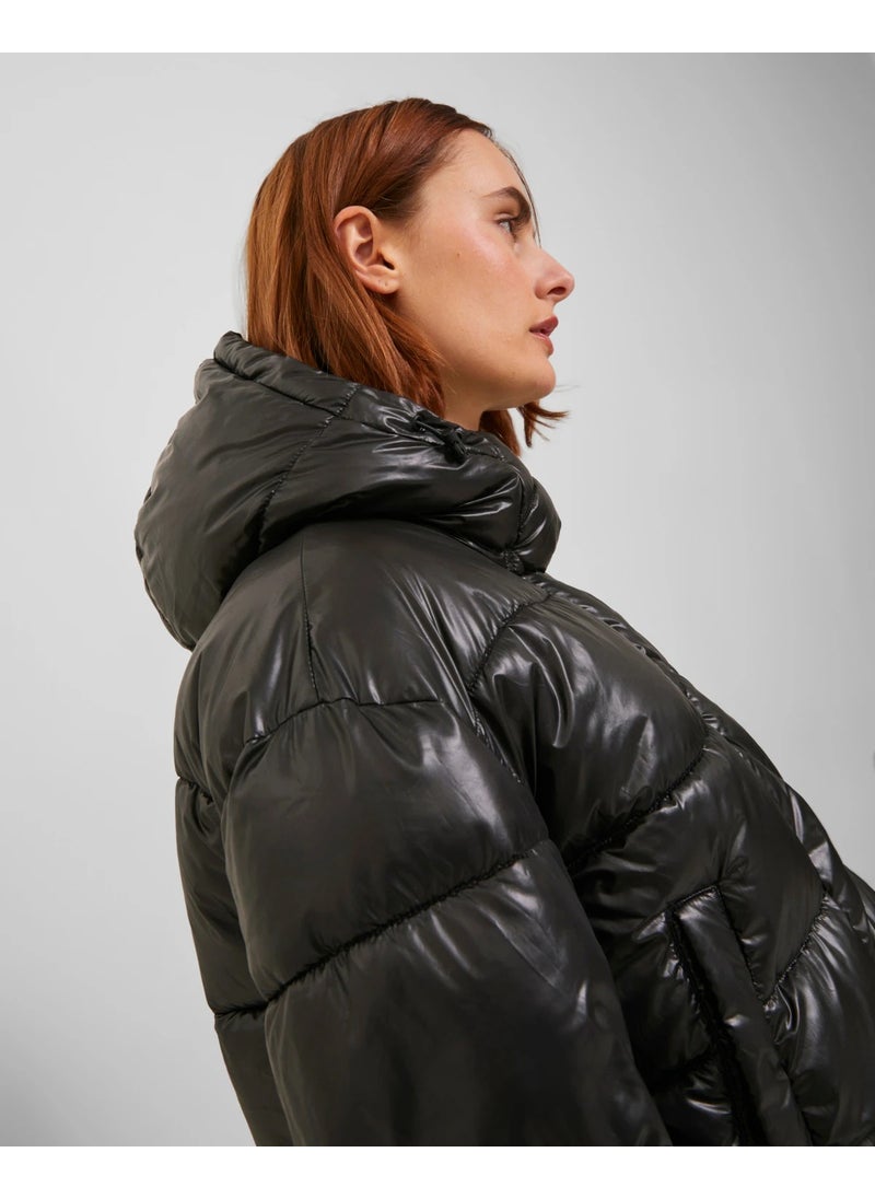 JJXX Hooded Black Women's Coat 12236544  - Image 4