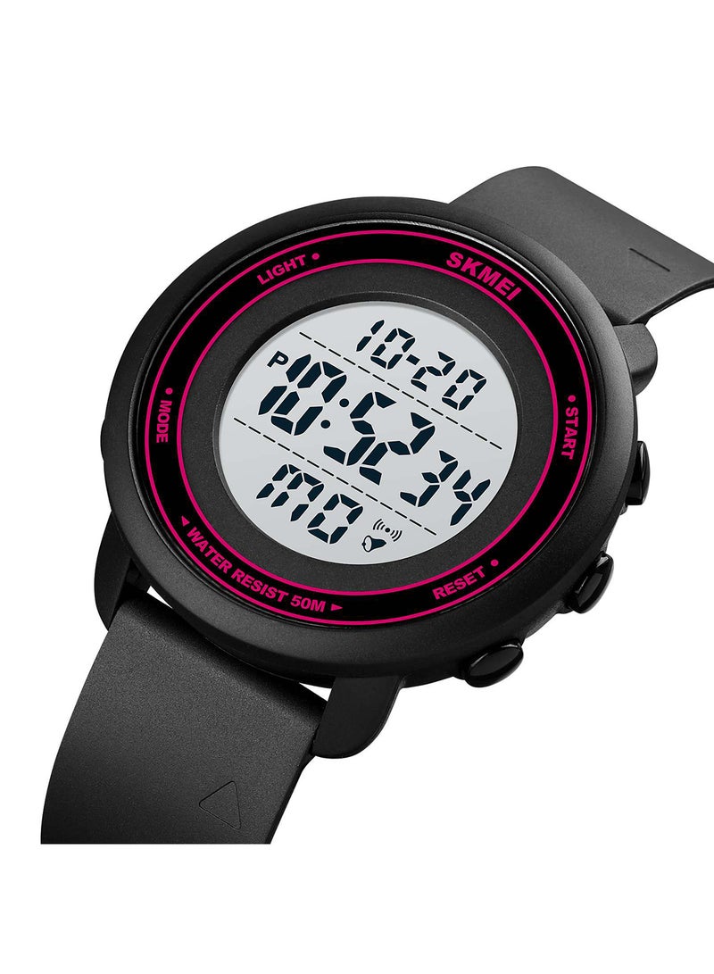 Men's Multifunction Count Down Chrono Sport  LED Light Display 10Bar Waterproof Digital WristWatch 6371RSWT - Image 4