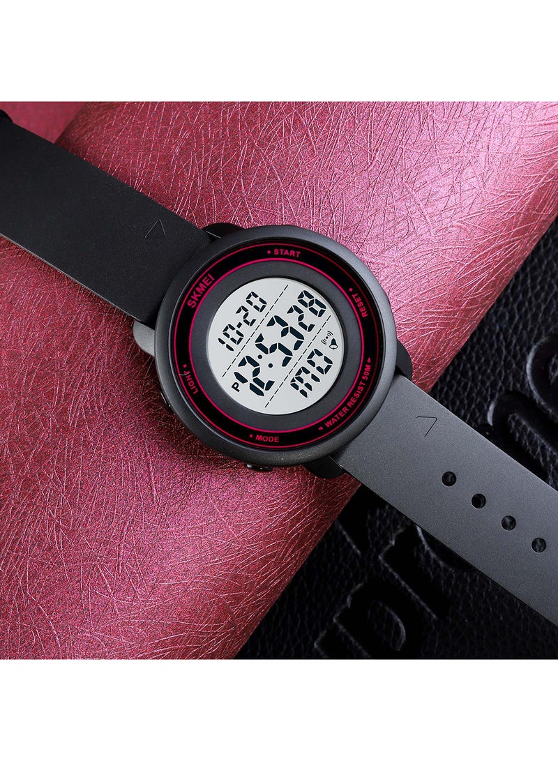 Men's Multifunction Count Down Chrono Sport  LED Light Display 10Bar Waterproof Digital WristWatch 6371RSWT - Image 3