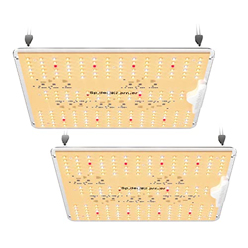 Spider Farmer 2025 New SF1000D 2Pack LED Grow Light with Samsung LM301B Diodes Deeper Penetration & IR Lights Full Spectrum Growing Lamps for Indoor Plants Seedlings Vegetables Flowers 2x4 Grow Tent - Image 1