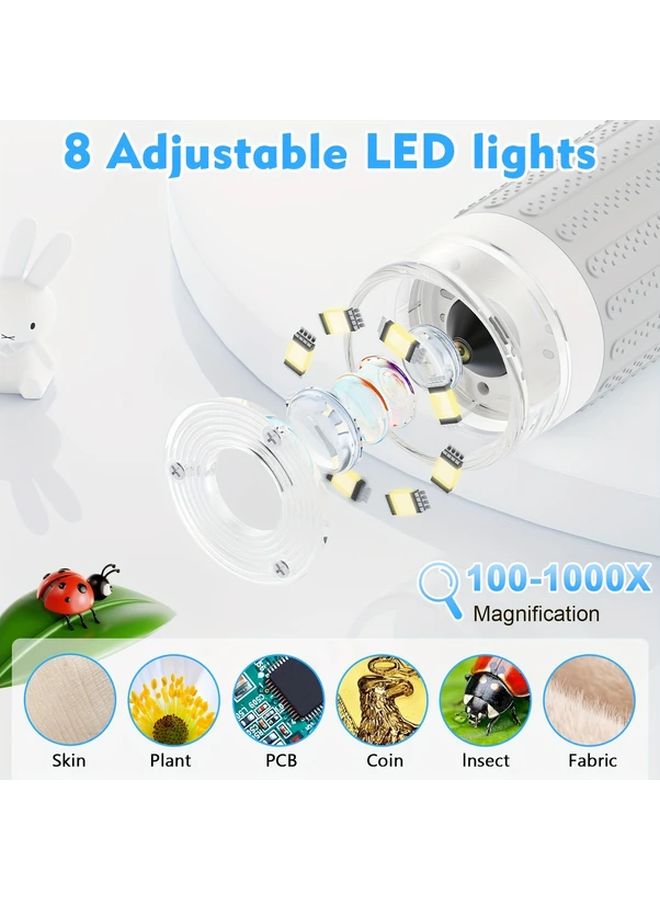 Orange USB Microscope 1000x Magnification 3 Inch Screen Portable Science Kit Camera - Image 4