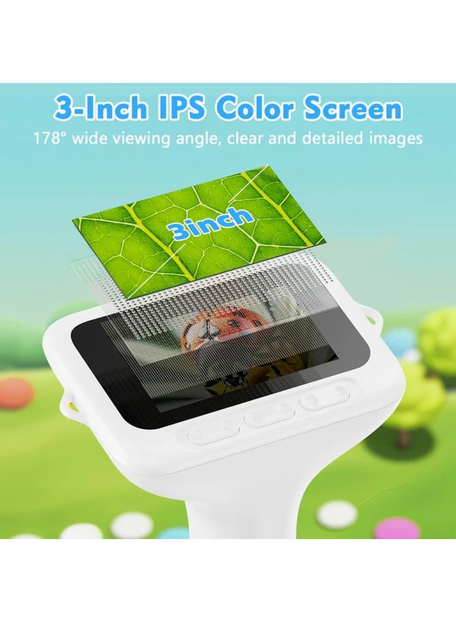 Orange USB Microscope 1000x Magnification 3 Inch Screen Portable Science Kit Camera - Image 3