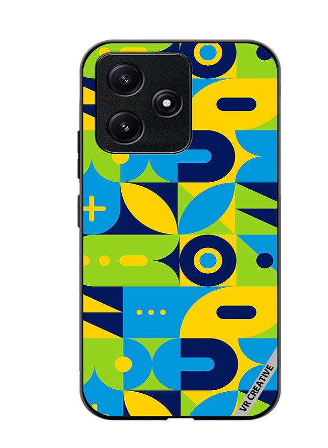 VR CREATIVE Protective Case Cover For Xiaomi Poco M6 Pro 5G Geometry Pattern Design Multicolour - Image 1
