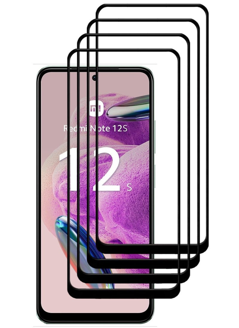 ACLIX 4 Pieces Antistatic ESD Dustproof Premium Quality High Definition Tempered Glass Screen Protector Designed For Xiaomi Redmi Note12S - Image 1
