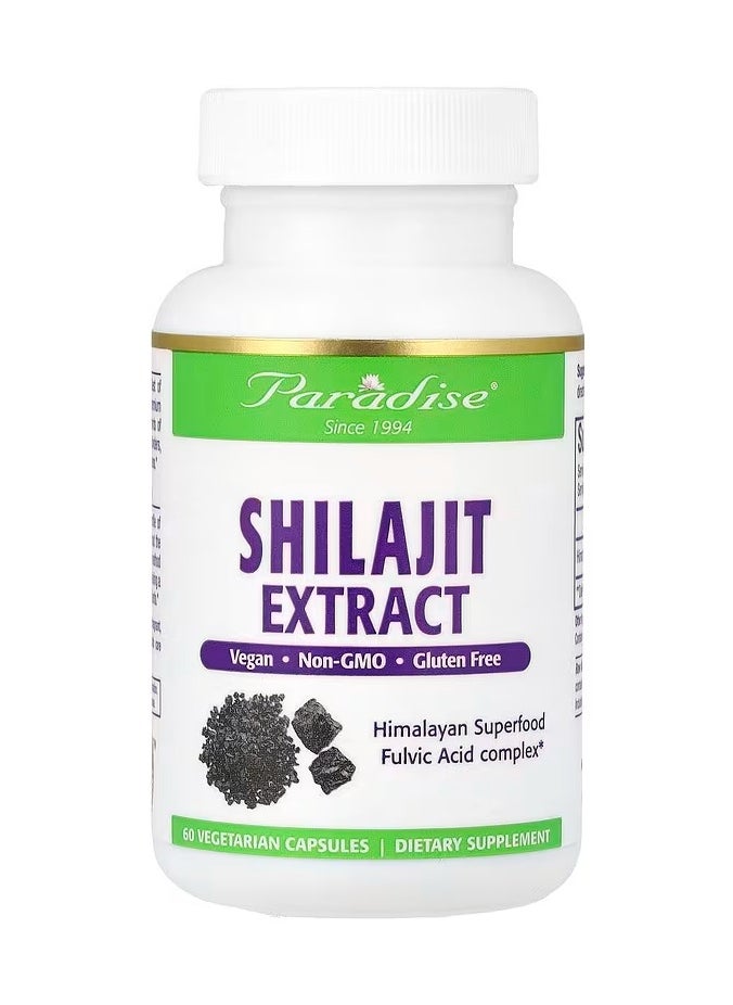Paradise Paradise, Shilajit Extract, 250 mg, 60 Vegetarian Capsules 