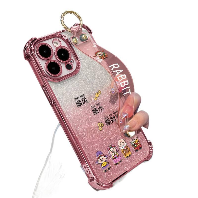 غطاء واقي | حزام معصم | Baby's Breath سيليكون | لـ iPhone 14 / 14 Plus / 14 Pro / 14 Pro Max - Image 4