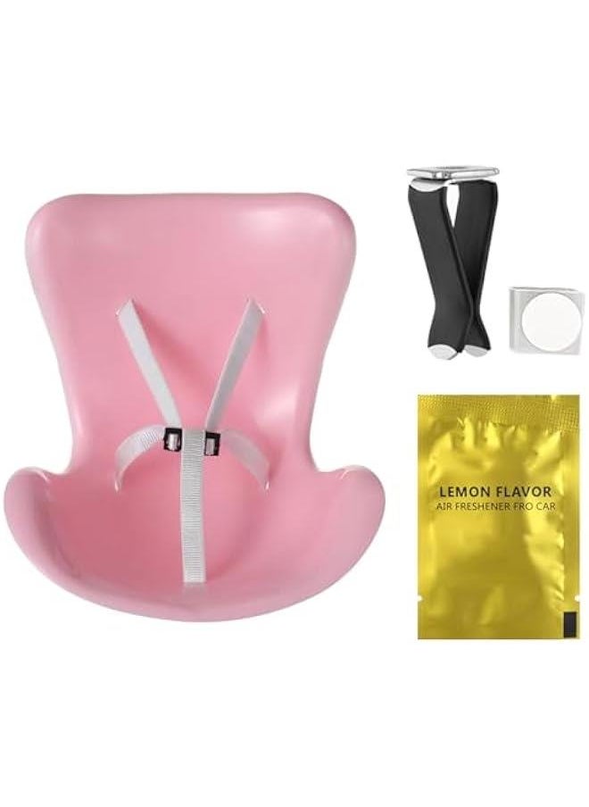 Cute Labubu Car Seat, Car Decorations Labubu Accessories, Car Air Vent Decor for Display Labubu, Plastic Sofas for Car Decoration, Cute Car Interior Decor Accessories Desktop Ornaments (Pink)  - Image 1