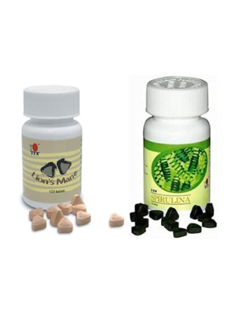 DXN Lion's Mane 120 Tablets With Spirulina 250mg 120Tablets  - Image 1