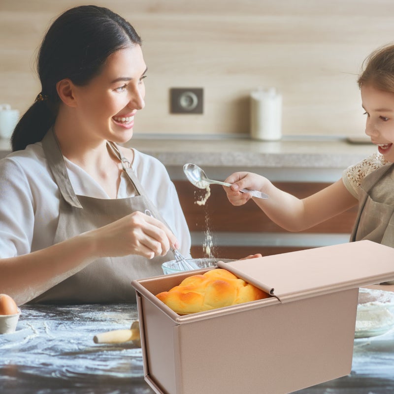 1Pc Aluminium Alloy Baking Mold Nonstick Baking Pan Baking Tool Kitchen Gadget (Golden) - Image 3