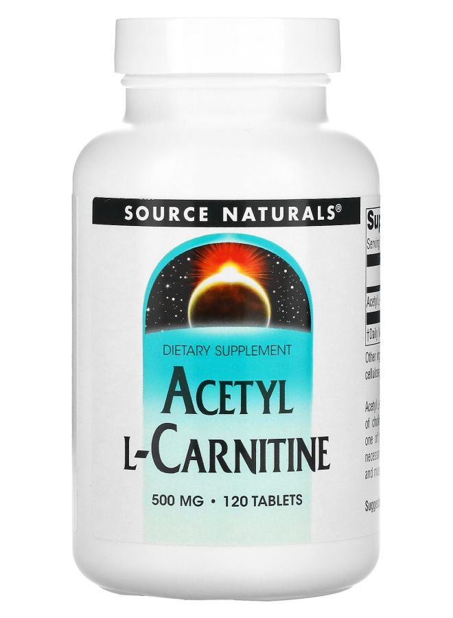 Acetyl LCarnitine 500 mg 120 Tablets