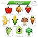 YiYou 10 Pcs Fruit Balloons and Vegetable Balloons Large Apple Orange Strawberry Grape Mushroom Banana Avocado Corn Carrot Broccoli Mylar Foil Balloons Fruit Theme Birthday Party Decorations Supplies - Image 2