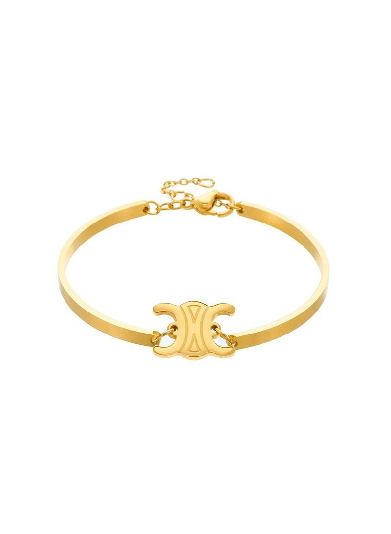 French-style Triumph Arch titanium steel bracelet.  - Image 1