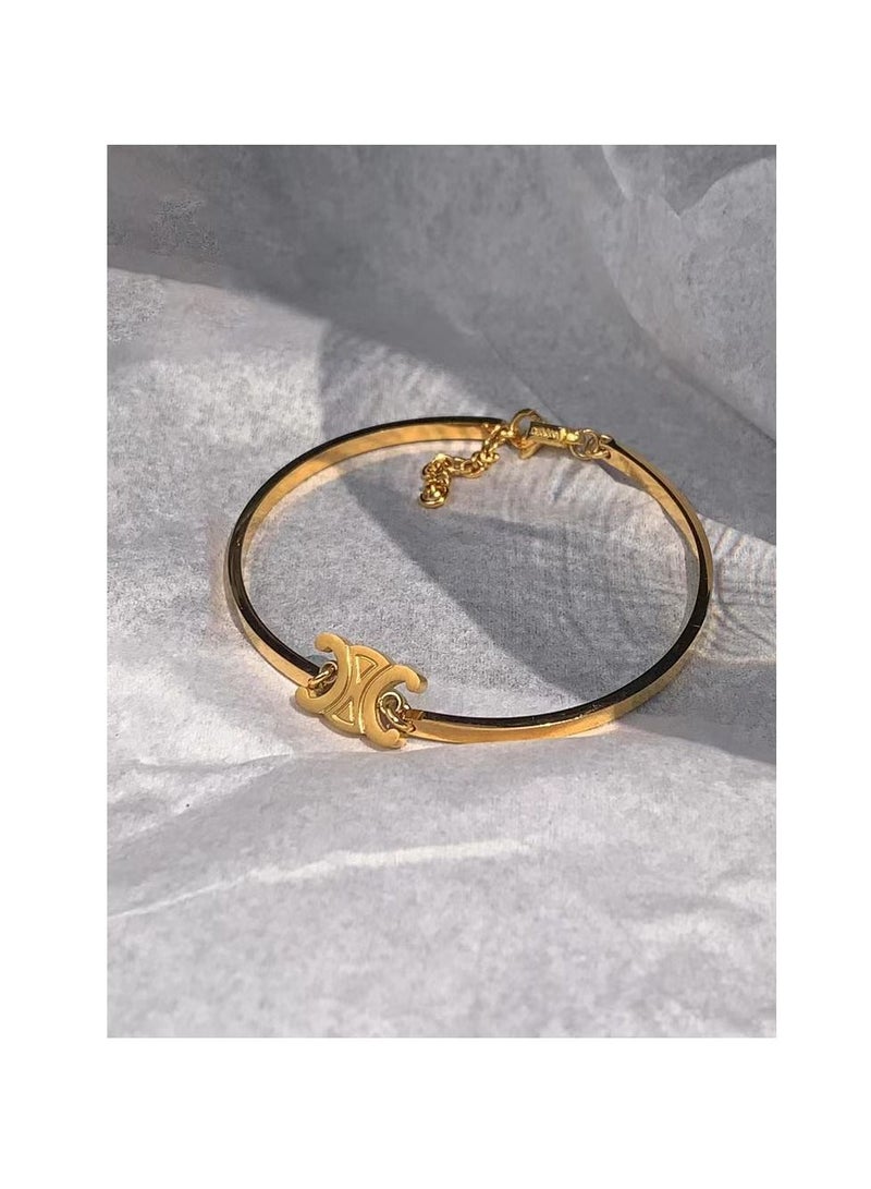 French-style Triumph Arch titanium steel bracelet.  - Image 2