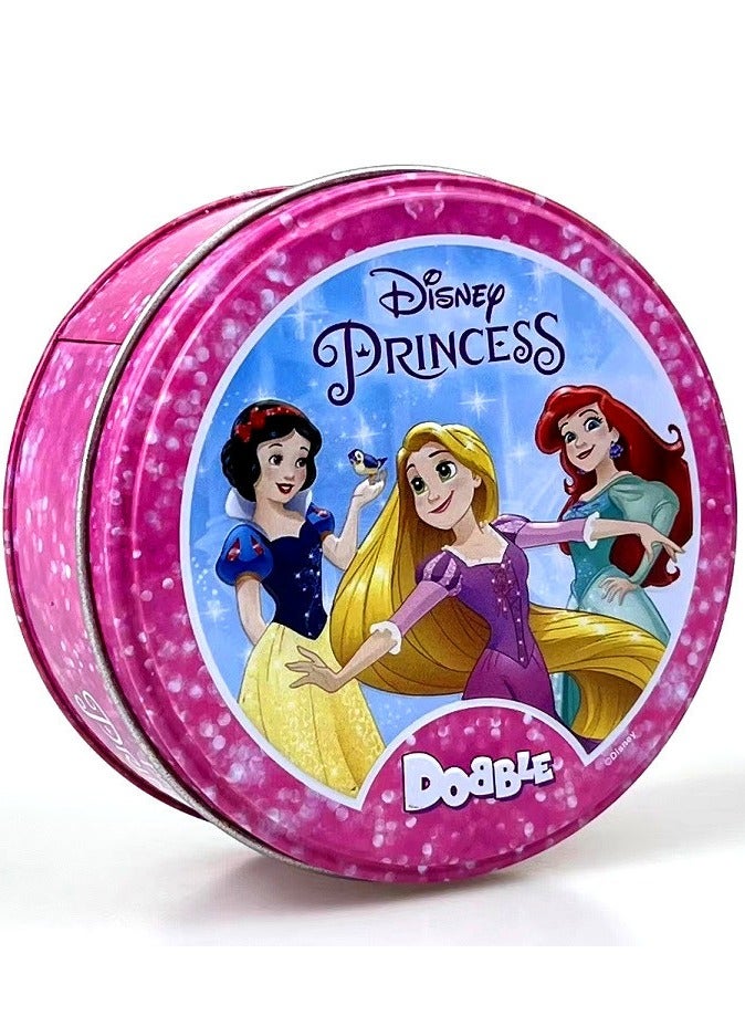 Spot It! Disney Princess Card Game, Matching Game, Fun Kids Game for Family Game Night, Travel Game for Kids, Great Gift for Kids, Age 4+, 2 to 8 Players Average Playtime 15 Minutes
