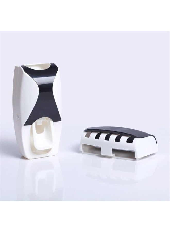 Automatic Toothpaste Dispenser with Toothbrush Holder, 5 Brush Capacity, with Dustproof Lid - Image 5