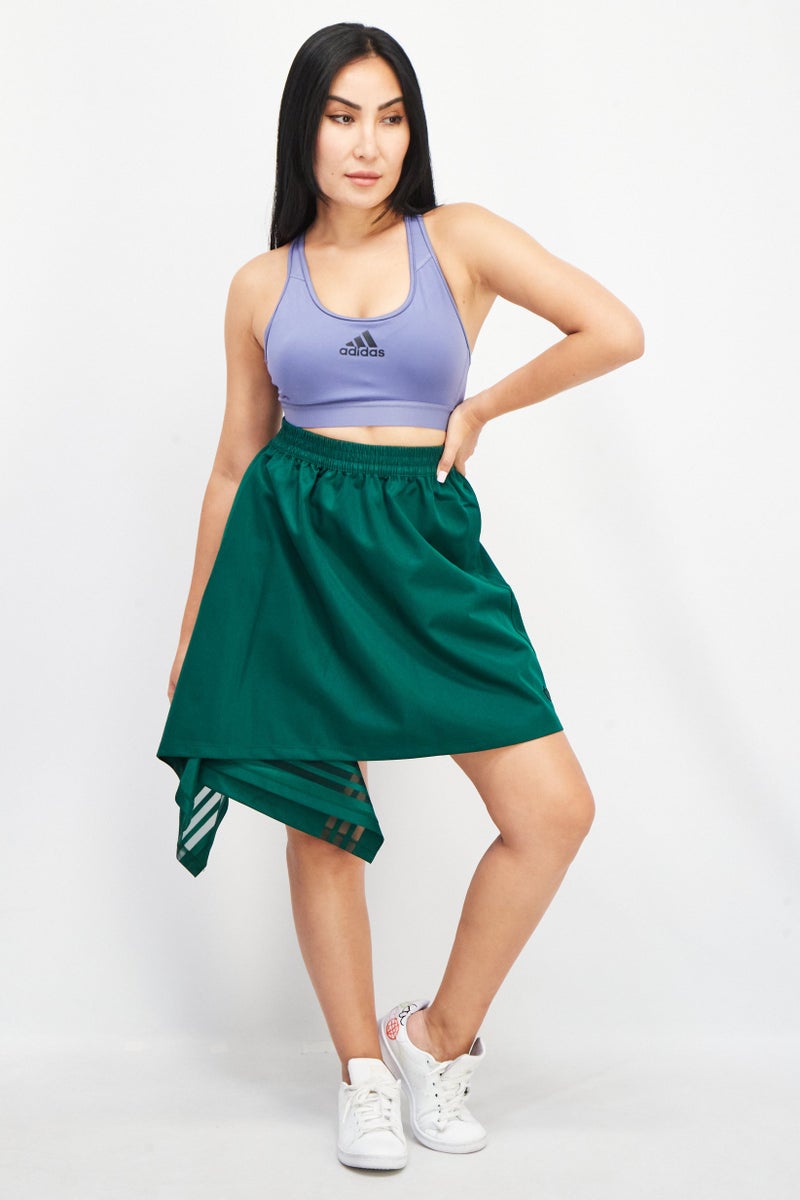 adidas Originals تنورة تدريب رياضية للنساء، أخضر داكن - Image 2