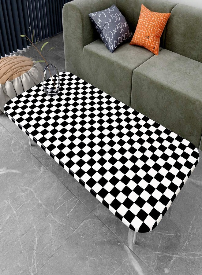 Decotalk 30"x120" Checkered Peel and Stick Wallpaper Black and White Wallpaper for Kitchen Backsplash Checkered Contact Paper for Cabinets Decor Checkerboard Wallpaper Self Adhesive Removable Vinyl - Image 2