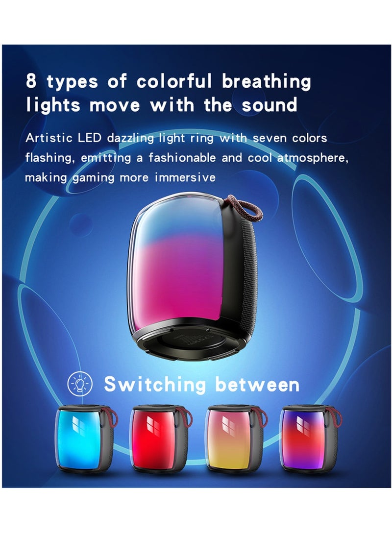 Yesido - Yesido YSW20 RGB Speaker Mini Portable Speaker / Support U Disk / TF Card Playback 10W Output Wireless - Black - Image 1