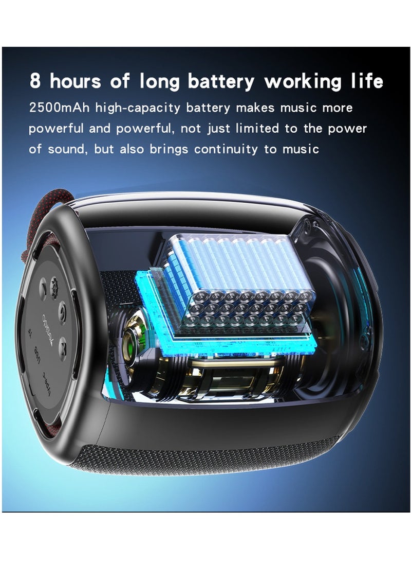 Yesido - Yesido YSW20 RGB Speaker Mini Portable Speaker / Support U Disk / TF Card Playback 10W Output Wireless - Black - Image 1