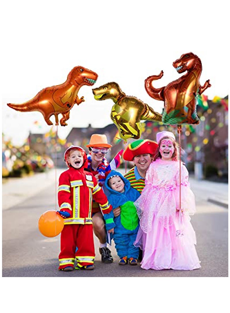 SYOSI 8 Pieces Balloon Dinosaurs Dinosaur Foil Balloons Aluminum Mylar Helium Balloons for Weddings Birthday Graduation Party Bridal Shower Jungle Style Party Decorations - Image 5