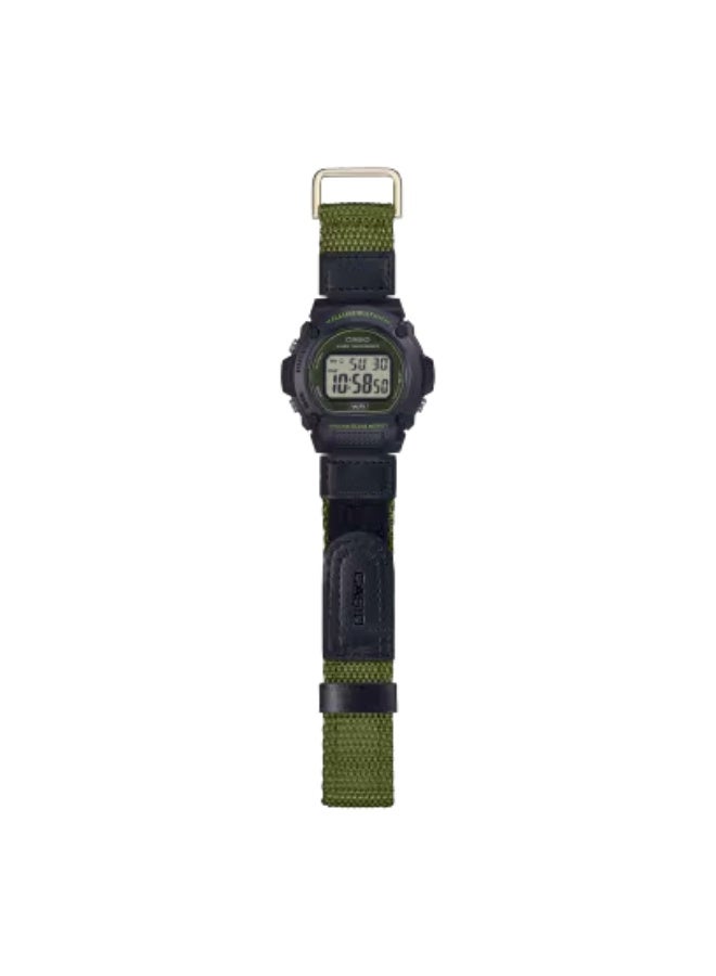 CASIO Men's Cloth Digital Watch W-219HB-3AVDF - 47.1 mm  - Image 2