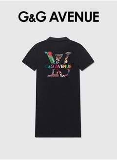 G&G AVENUE Women's Office Business Women's Dress Short sleeved Dress Women's Design Street Dress Maldives Printed Pattern Women's Mini Dress Loose Casual Classic Sports Front Button  - Image 2