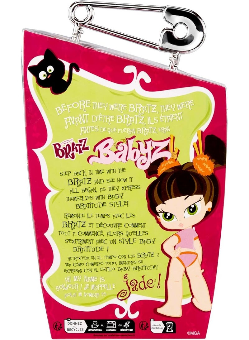 Bratz Babyz Jade Collectible Fashion Doll with Real Fashions and Pet - Image 2