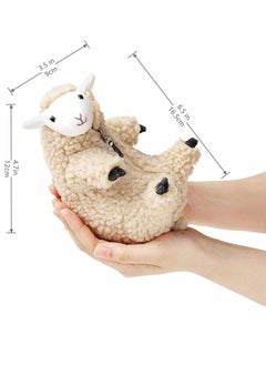 KASTWAVE Plushies, Plush Figures, Shaved Sheep, Funny Lamb Stuffed Animal, Cute Plushie, Sleeping Pet Buddy, Best Birthday Gift for Women Girls Boys Teens, Small Plush Toy, Decor  - Image 2